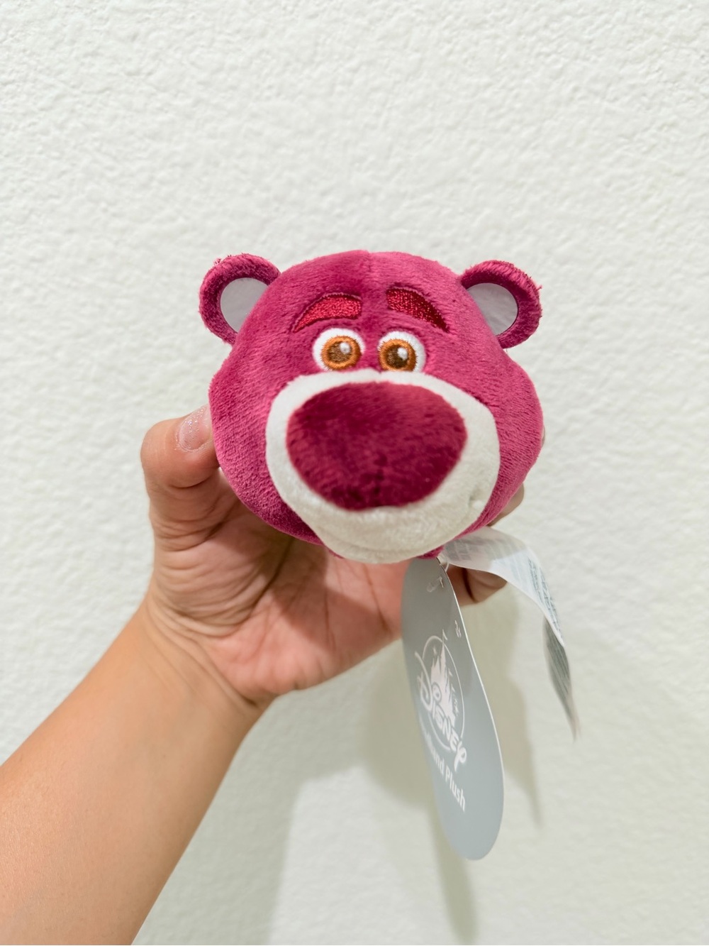 Disney Pink Lotso Headband Plush Mini - Soft Collectible Bear